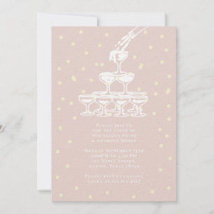 Champaign French Wedding Invitation