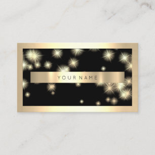 Champaign Gold Frame Metallic Black  Luxury VIP Business Card