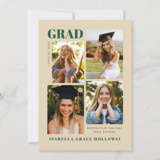 Champaign Grad Announcement With Photos