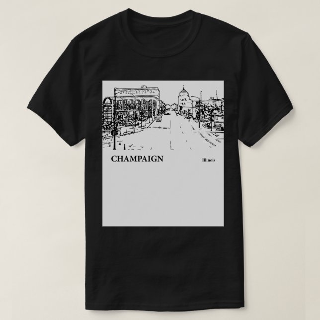 Champaign Illinois TShirt 3 (Design Front)