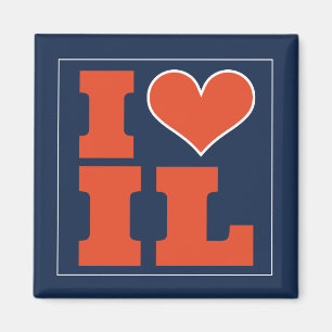 Champaign Urbana (IL) Football Watch Party Fridge Magnet