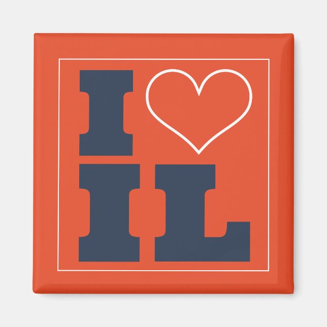 Champaign Urbana  (IL) Football Watch Party Fridge Magnet (Front)