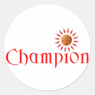 CHAMPION - BASKETBALL CLASSIC ROUND STICKER