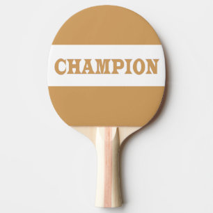 CHAMPION Black Rubber Back Pin Pong Paddle