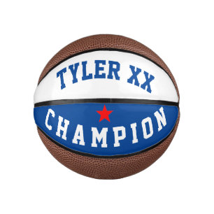Champion Blue and White Mini Basketball