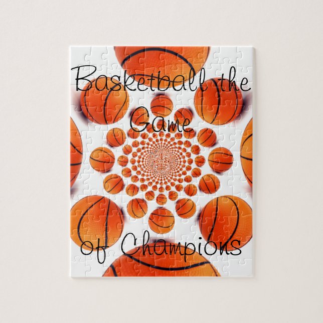 Champion Court Vision:  Basketball Game of Champs Jigsaw Puzzle (Vertical)