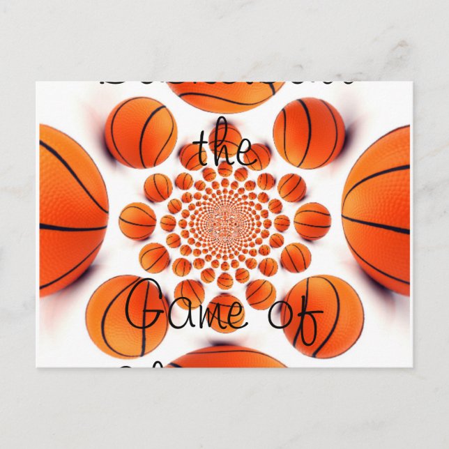 Champion Court Vision:  Basketball Game of Champs Postcard (Front)