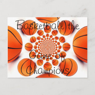 Champion Court Vision: Basketball Game of Champs Postcard