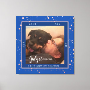 Champion Dog Photo Titles Celebration Canvas Print