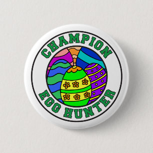 Champion Egg Hunter Easter Egg Hunt 6 Cm Round Badge