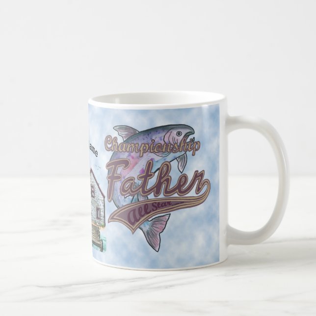 Champion Fishing Father custom mug (Right)