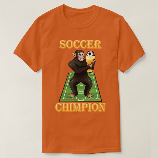 Champion Funny Chimp T-Shirt (Design Front)