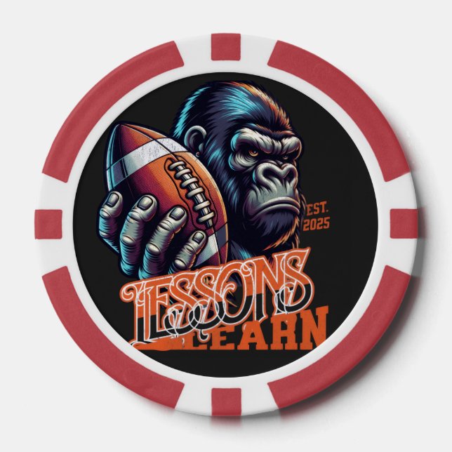 Champion Gorilla Lessons Learn Poker Chip (Front)