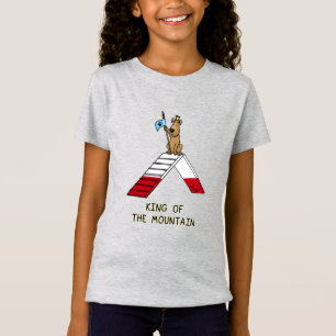 Champion king of the mountain dog agility funny T-Shirt