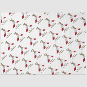 Champion king of the mountain dog agility funny tissue paper