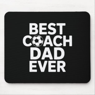 Champion Mentor Best Coach Dad Ever Soccer Coach Mouse Mat