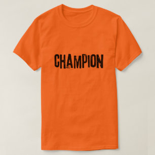 Champion Mindset Motivational Typography Design T-Shirt
