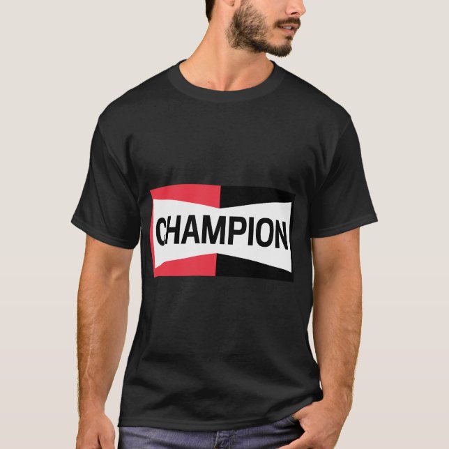 Champion Motor Sports Spark Plug T-Shirt (Front)