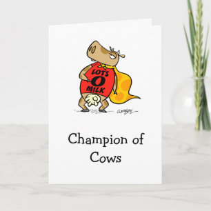 Champion of Cows Card