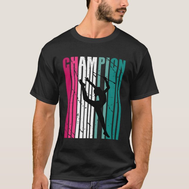 Champion Of Rhythmic Gymnastics Teal T-Shirt (Front)
