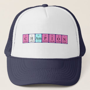 Champion periodic table name hat