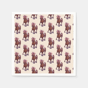 Champion Racehorse Thoroughbred Wins Napkin