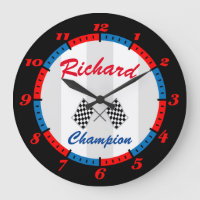 Champion Racing Wall Clock
