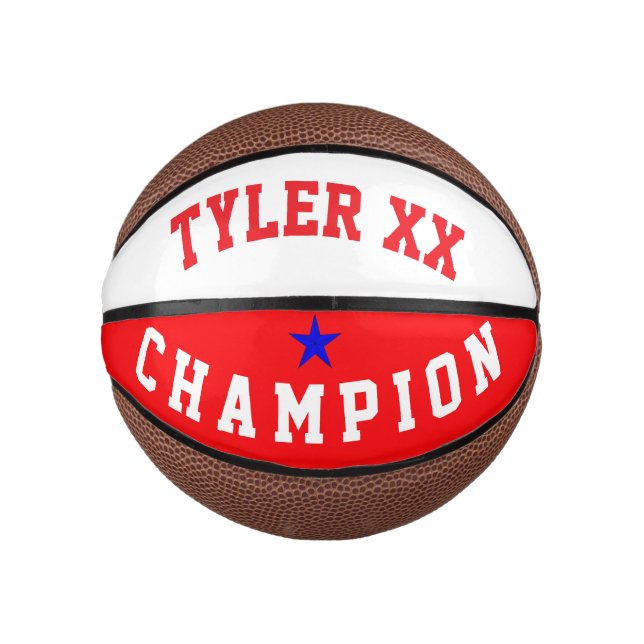 Champion Red and White Mini Basketball (Front)