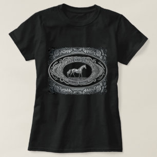 Champion Rodeo Barrel Racing Event Western Buckle T-Shirt