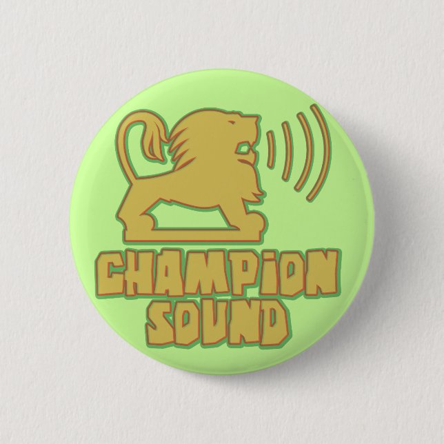 Champion Sound Lion 6 Cm Round Badge (Front)