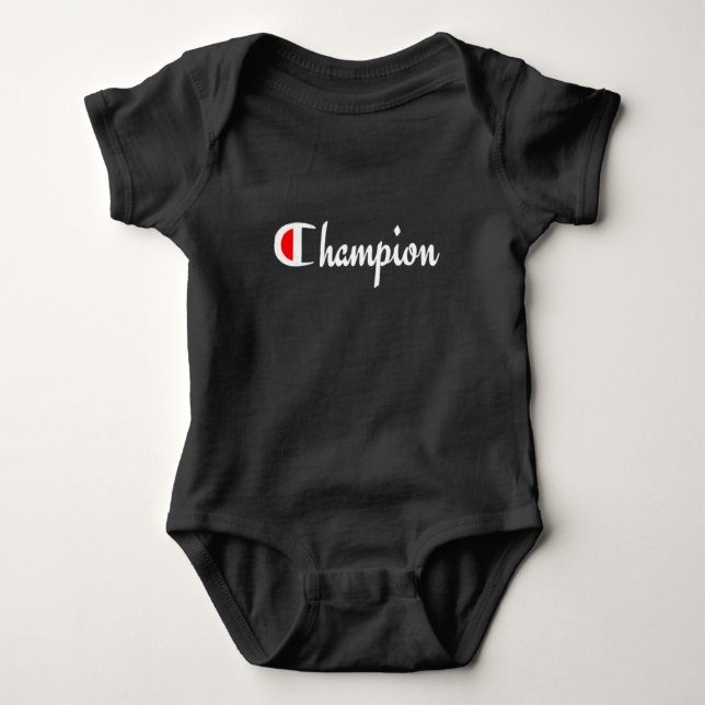 Champion style layering cache baby bodysuit (Front)