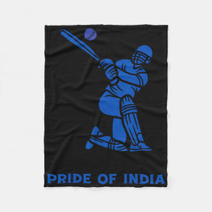 Champions In Blue Pride Of India Indian Cricket Pl Fleece Blanket