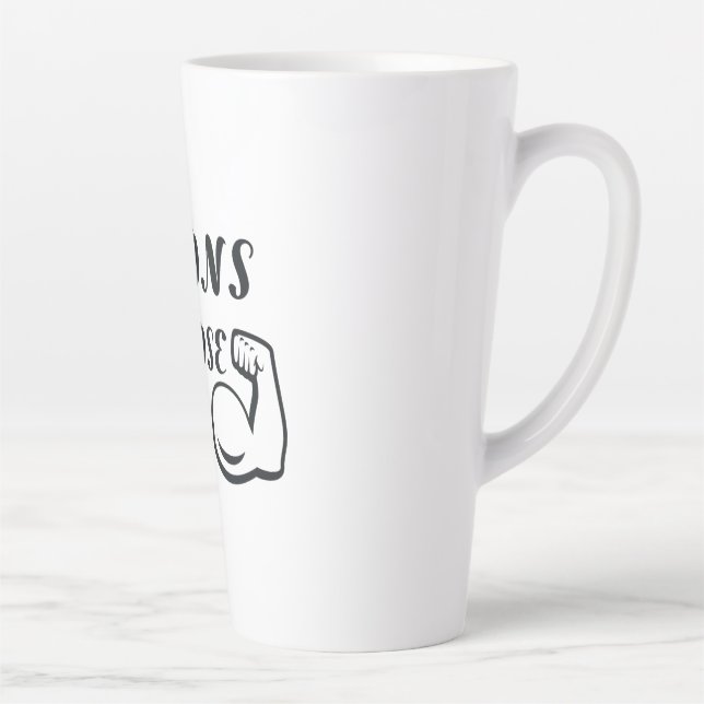  Champions Never Loose Hope Latte Mug (Right)