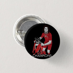 Champions of England Arteta Arsenal 3 Cm Round Badge