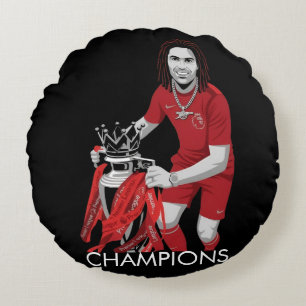 Champions of England Arteta Arsenal Round Cushion