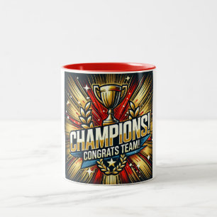 Champions Team Mug   Sports Victory Celebration 
