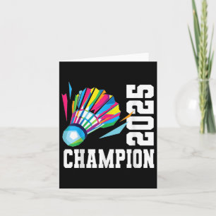 Championship Liga Titel Fan Badminton Top Sport Ve Card