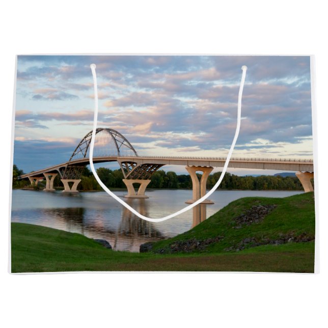 Champlain Bridge Large Gift Bag (Front)