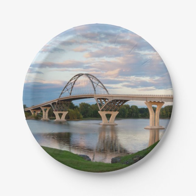 Champlain Bridge Paper Plate (Front)
