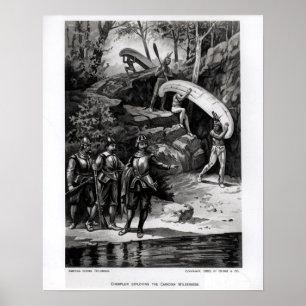 Champlain Exploring the Canadian Wilderness Poster