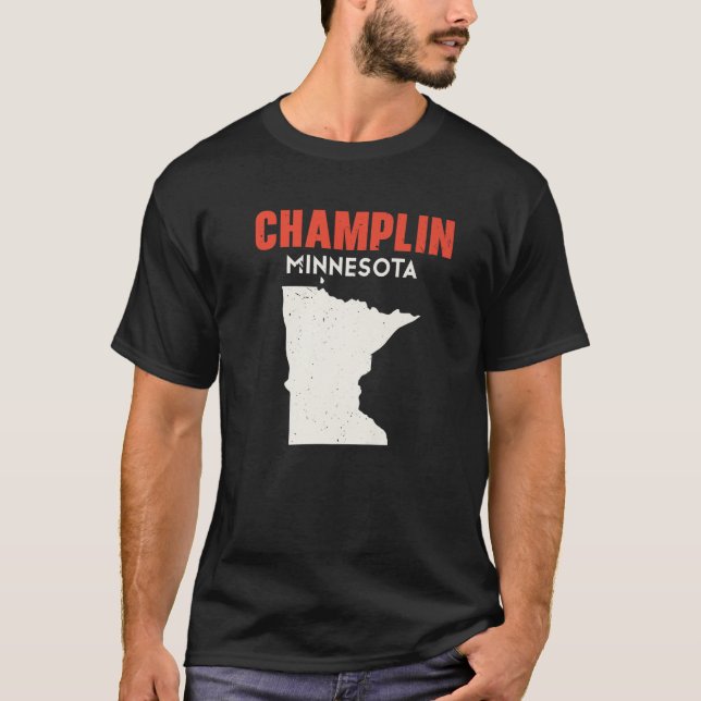 Champlin Minnesota USA State America Travel Minnes T-Shirt (Front)