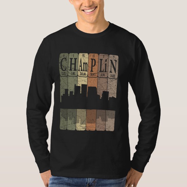 Champlin Periodic Table Elements Champlin Minnesot T-Shirt (Front)