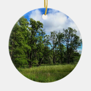 Champoeg State Park, Oregon Ceramic Tree Decoration