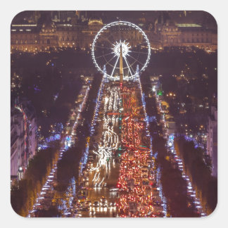 Champs-Elysées, France Square Sticker