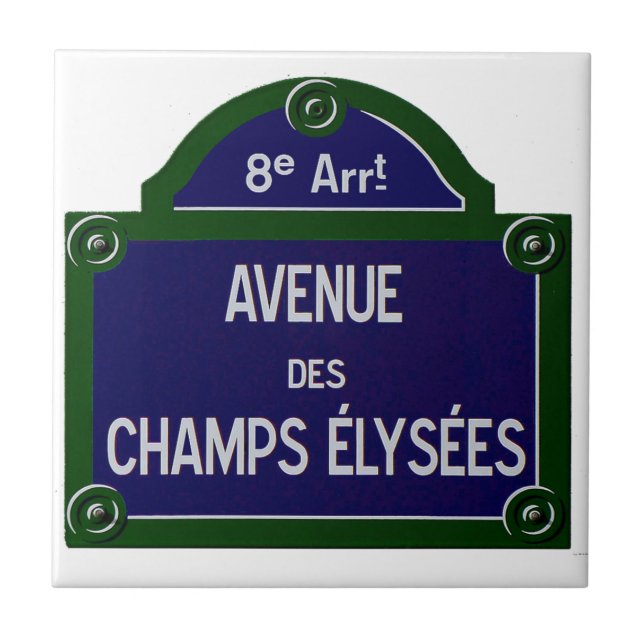 Champs elysees tile (Front)