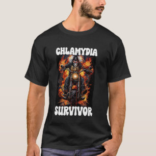 Chamydia Survivor Cringe Skeleton T-Shirt