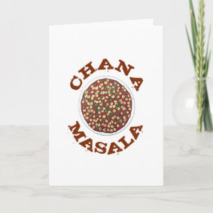 Chana Masala Chole Indian Food Chickpea Dish Card