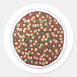 Chana Masala Chole Indian Food Chickpea Dish Classic Round Sticker