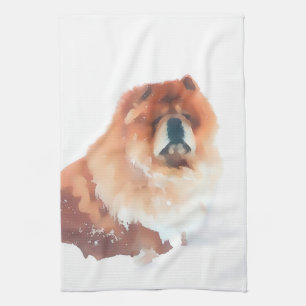 CHANCE heARTdog chow kitchen towel