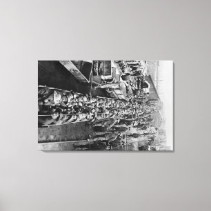 Chance Mine Workers loading up Coeur d'Alene Canvas Print